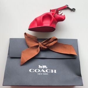 COACH Brand New with Box/Bag! Red Dinosaur Coin Case.